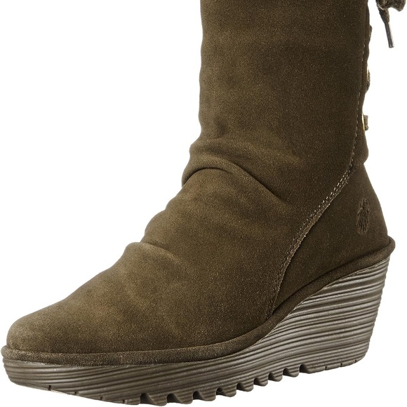 High Ankle Suede Boots - Picture 1 of 6